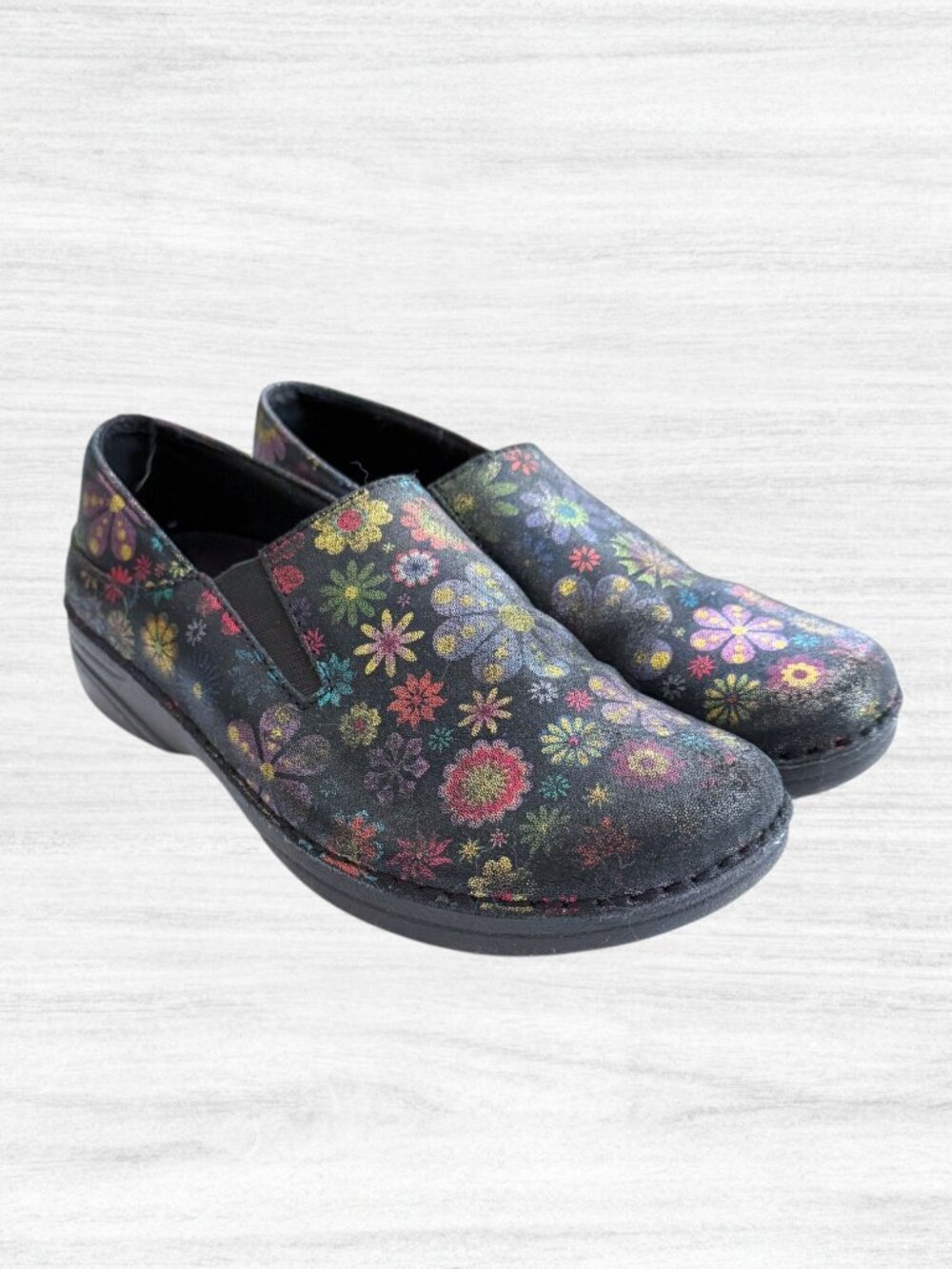 Spring Step Professional Floral Nursing Clogs Slip Resistant Work Shoes Size 9M